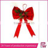 China Factory Supply Crafts Decorations Christmas Tartan Bow/christmas Ribbon Bow for Christmas Market thumbnail-2