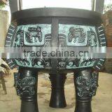 Large Size Chinese Mascot Sculpture Bronze Ding Statue thumbnail-1