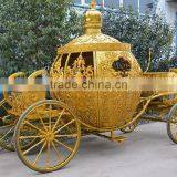 Golden Royal Wedding Car Decoration Horse Carriage Decoration Carriage(BG11-M092) thumbnail-1