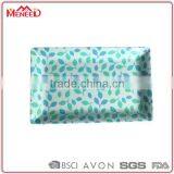 Square Oblong Green Leaves Matte Printing Melamine Plastic Baby Food Freezer Tray thumbnail-1