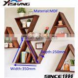 Triangle Pine Wood Decorative Wall Shelf for Home thumbnail-3