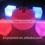 Outdoor and Indoor Plastic RGB 16 Colors Changing Lighting Apple Table Chair for Children thumbnail-5