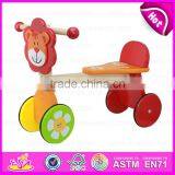 2015 Wholesale Children Baby Trike Toys,Cheap Safety Wooden Tricycle For Kids,Cute Lion Deisgn Wooden Baby Tricycle Toy W16A014 thumbnail-3
