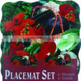 Table Mat Set With Nice Fruit Picture