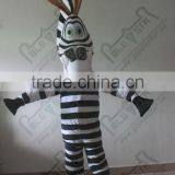 New Black and White Strips Horse Mascot Costumes thumbnail-1