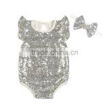Hot Sale New Style Romper Baby Girl's Full Sequin Romper, Pretty Baby One pc Clothing thumbnail-5