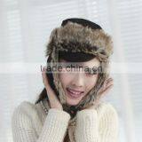 Cheap Factory High Quality New Soft & Warm Winter Earflap Girls Fur Hats thumbnail-5