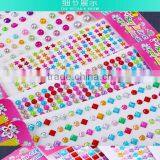 Colorful Love Heart Shape Self-adhesive Acrylic Rhinestone Sticker,Crystal Rhinestone Sticker thumbnail-2