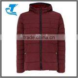 Men Winter Padded Nylon Jacket With Hood