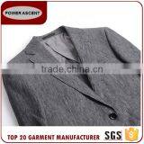 Wholesale Men Coat Suit Checked Half Lined Light Grey Formal Jacket For Men thumbnail-4