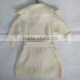 In-stock Salior Collar Short Sleeve Belt Knitted Girls Cardigan Sweater thumbnail-2