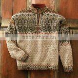 Latest Design Fancy Pullover Knitted Man Wool Sweater thumbnail-6