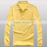 2016 Hot Sale Custom 100% Cotton Different Colors Long Sleeve Polo Shirt thumbnail-1