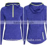 New fashion collection long sleeve winter running top custom hoodies for lady
