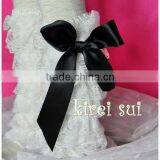 White Lace Petti Warmers With Black Bow LM7B3 thumbnail-1