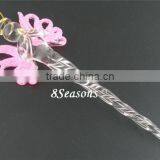 1PCs Pink Angel Christmas Ornament Glass Lampwork Icicle 156x48mm thumbnail-1