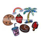 Fabric Iron On Patches At Random Coconut Tree Food Iron On Embroidery Patch thumbnail-1
