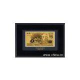 Austria Gold Banknote Wooden Frame thumbnail-1