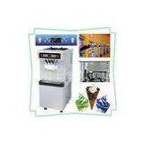 Full Stainless Steel Frozen Yogurt Making Machine, 3 Flavors Soft Serve Ice Cream Machine For Super