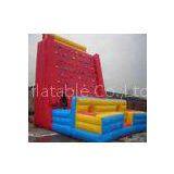 Giant Red / Blue PVC Outdoor Inflatable Sports Games Rock Climbing Wall