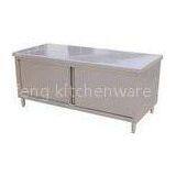 Free Standing Commercial Kitchen Work Table Cabinets With Single Door