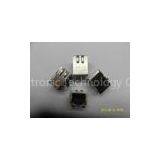 10M100M 1x1 Tab Down Transformer RJ45 Network Connector With Led and EMI thumbnail-1