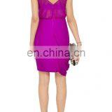 China Fashion Beads and Sequin Embellished Silk Chiffon Dresses Ladies Sexy Short Mini Dress thumbnail-4