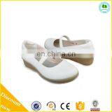 2015 New Design White Leather Nurse Shoes White Lace Up Nurse Shoes thumbnail-4