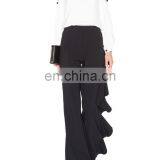 China Supplier Slimming Side Ruffle Pants for Women thumbnail-1