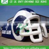 Inflatable Football Helmet Tunnel, baseball inflatable sports tunnel