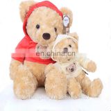 soft plush hooded sweatshirt Parent-child teddy bear toys
