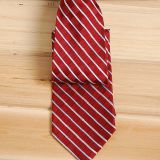 Self-tipping Gold Polyester Woven Necktie Satin Solid Colors