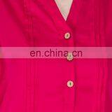 Designer High Low Hem Front With Buttons 100% Viscose Fabric Lady Tunic Kurta Manufacturer thumbnail-5