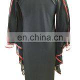 Dubai Burkha Designs 2017 / Arabic Islamic Wear Abaya 2017 / Plain Strip Abhaya Burqa (dubai Abaya 2017) thumbnail-6