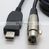 XLR Female to USB Male Microphone Mic Link Cable 3M 10FT thumbnail-4