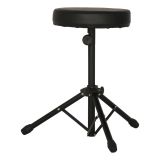 Good quality height-adjustable leather and iron round drum stool