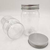 250ml Clear Wide Mouth Pet Plastic Jar With Silver Aluminum Cap thumbnail-1