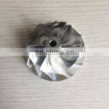 T04B 409179-0024 54,14/69,96 мм 6+6 лопастей турбо-робленый/фрезерованный/из алюминия 2618 компрессорное колесо для 409640-0001/409770-0001 thumbnail-1