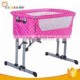 Hot Sale Adjustable Baby Crib Attached Adult Bed thumbnail-1