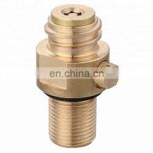 High pressure soda maker cylinder valve for co2