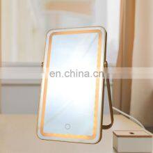 New Design Table Foldable Stand Touch Cosmetic Makeup Led Mirror Lamp thumbnail-1