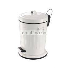 Roman Kitchen Stainless Steel Trash Can Foot Pedal Silent Lid Waste Bin thumbnail-1