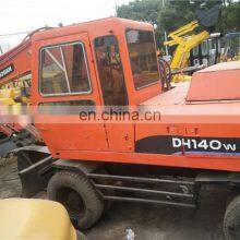 Second Hand Doosan Dh140 Dh140w-7 Wheel Excavator