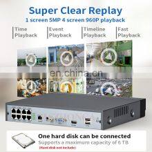 Human Body Detection 8CH 5MP Nvr Poe With 1 SATA HDD Slot Support Synchronous Playback for Cctv Camera Factory Stock Wholesale thumbnail-4