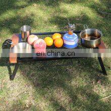 Hot Selling Outdoor Multi-Function Portable Barbecue Tool Grill Convenient Folding Net Camping Table thumbnail-4
