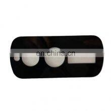 Black Printed Silk Screen Tempered Glass With Holes for Instrument Panel Glass