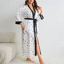 Plus Size Women's Pajama Bathrobe Oversized Manufacturer Customized Pinstar thumbnail-4