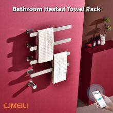 Bathroom Electric Heated Towel Rack, Towel Warmer for Bathroom, Wall Mounted Stainless Steel,4 Colours thumbnail-1