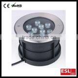 China Supplier IP66 STAINLESS STEAL Housing Water Proof 9W Led Unground Light