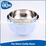 Wholesale Different Size Food Grade Plastic Mixing Stainless Steel Rice Bowl Set for Sale thumbnail-6